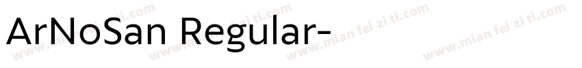 ArNoSan Regular字体转换
